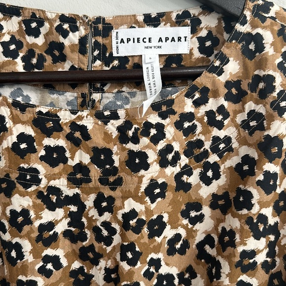 APIECE APART MANA MINI DRESS - LEOPARD BOUQUET - Picture 6 of 9